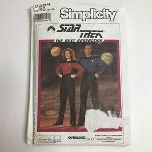 Simplicity Star Trek Costume Sew Pattern 9394 Size BB (34-44) CUT 1989 Vintage